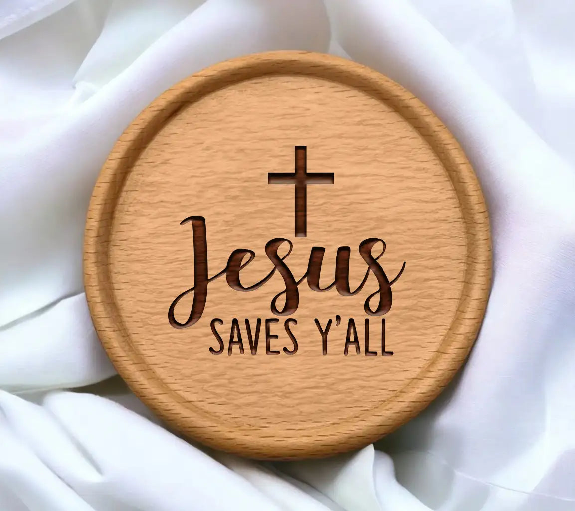 Jesus Saves Yall SVG - Christian Cross Design SVG