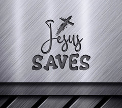 Jesus Saves SVG -  Cross Design SVG