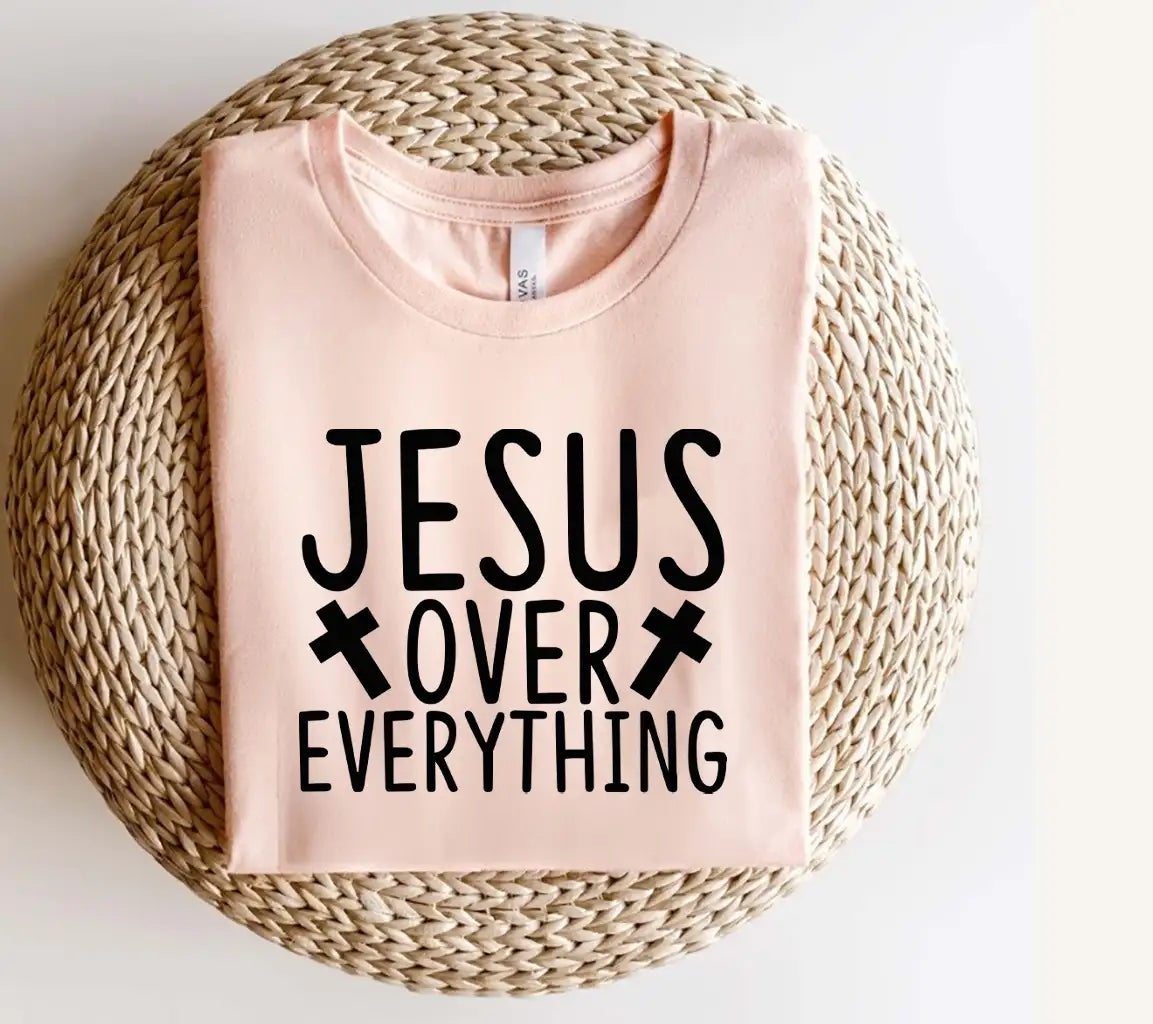 Jesus Over Everything SVG - Christian Design SVG