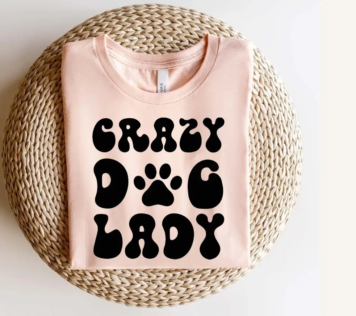 Crazy Dog Lady SVG -  Paw Print Design SVG