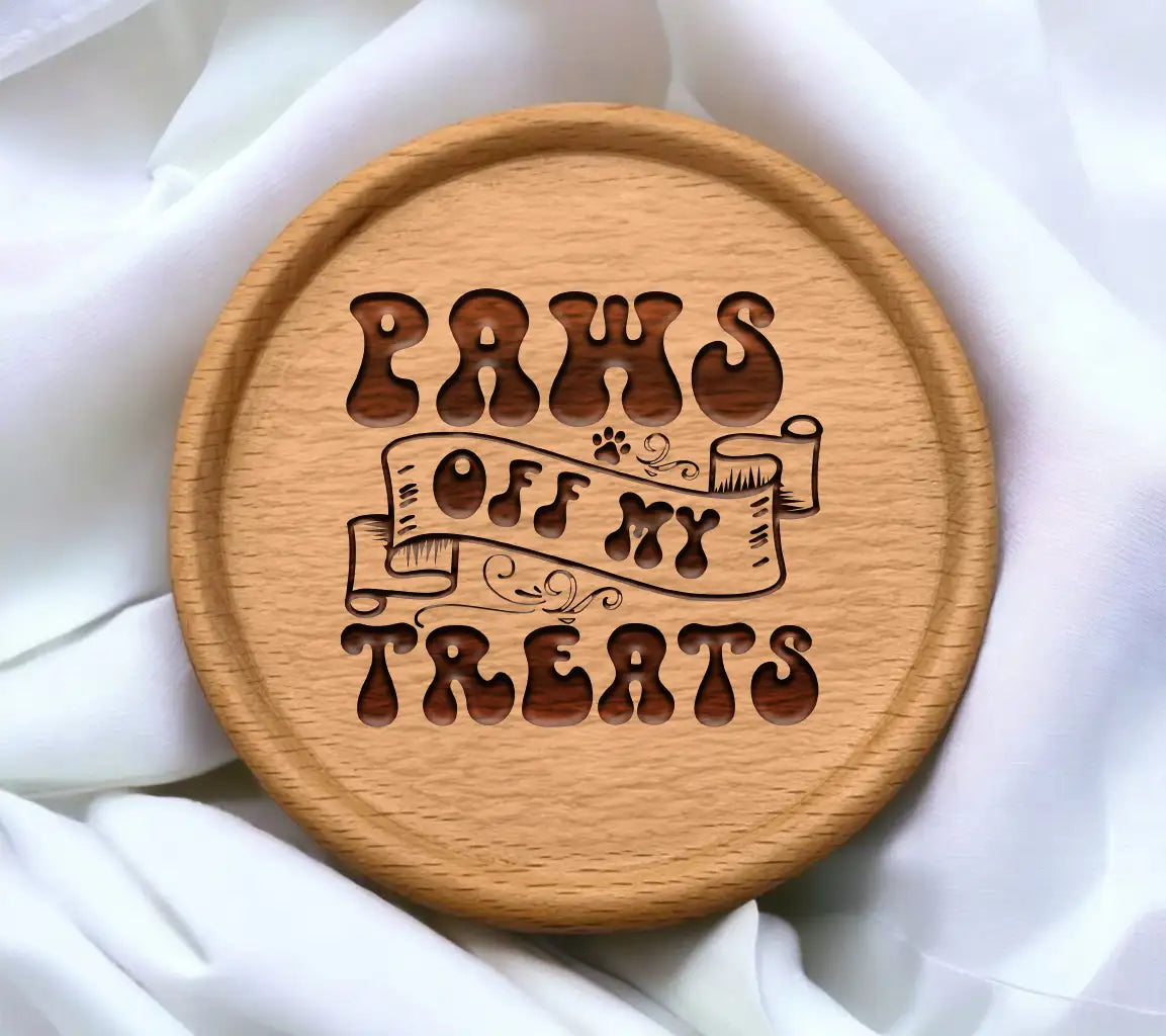 Paws Off My Treats SVG -  Banner Design SVG