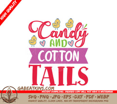 Huge Easter Candy & Cotton Tails SVG Design SVG