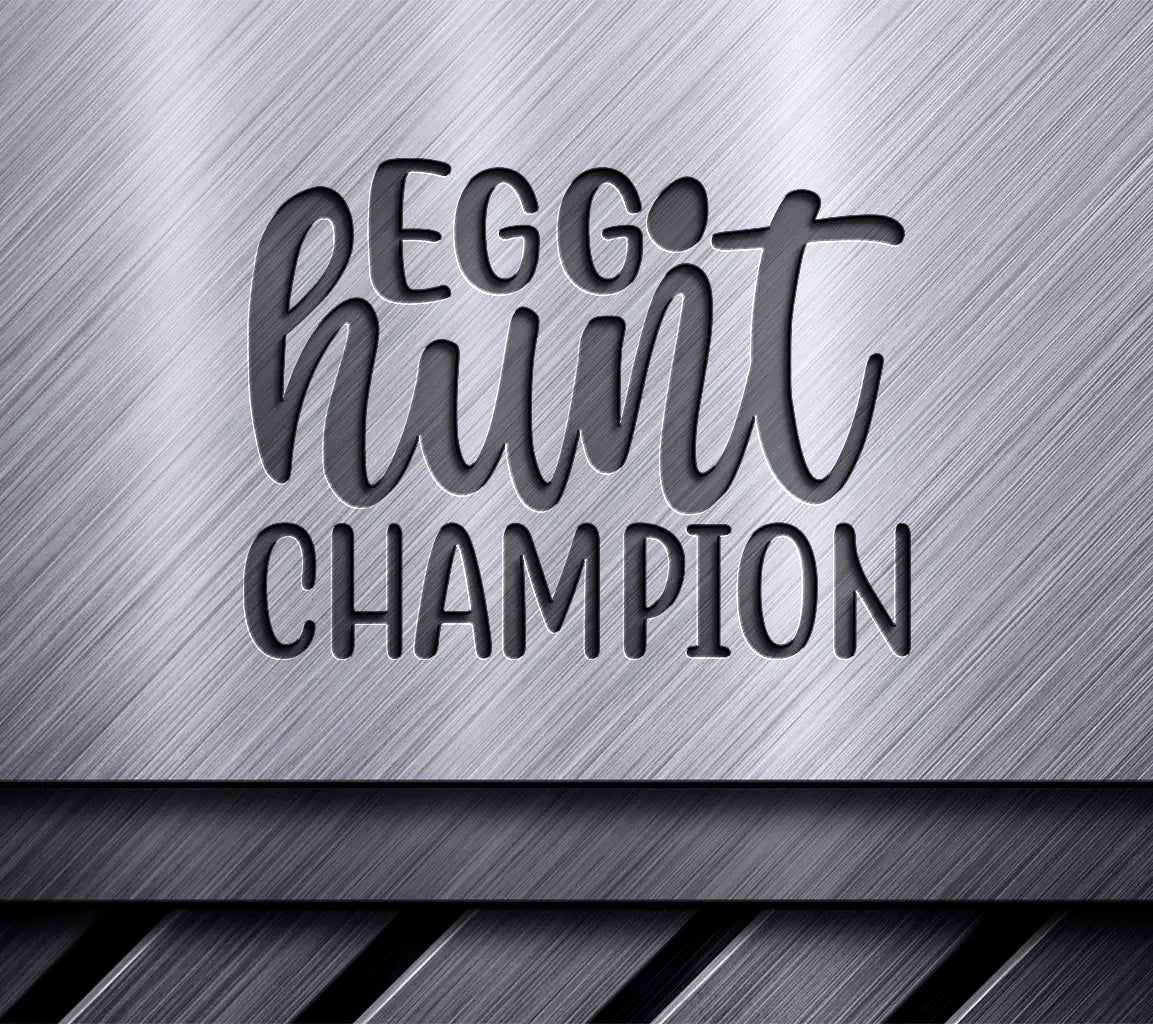 Pink Polka Dot Egg Hunt Champion SVG Design SVG