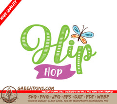 Hip Hop Butterfly SVG Design - Huge Easter Graphic SVG