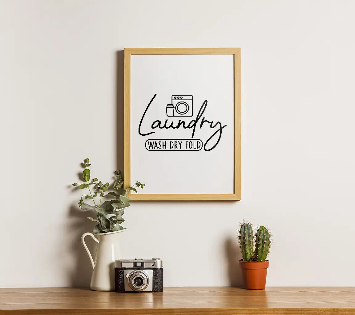  Laundry Wash Dry Fold SVG Design - Farmhouse Style SVG