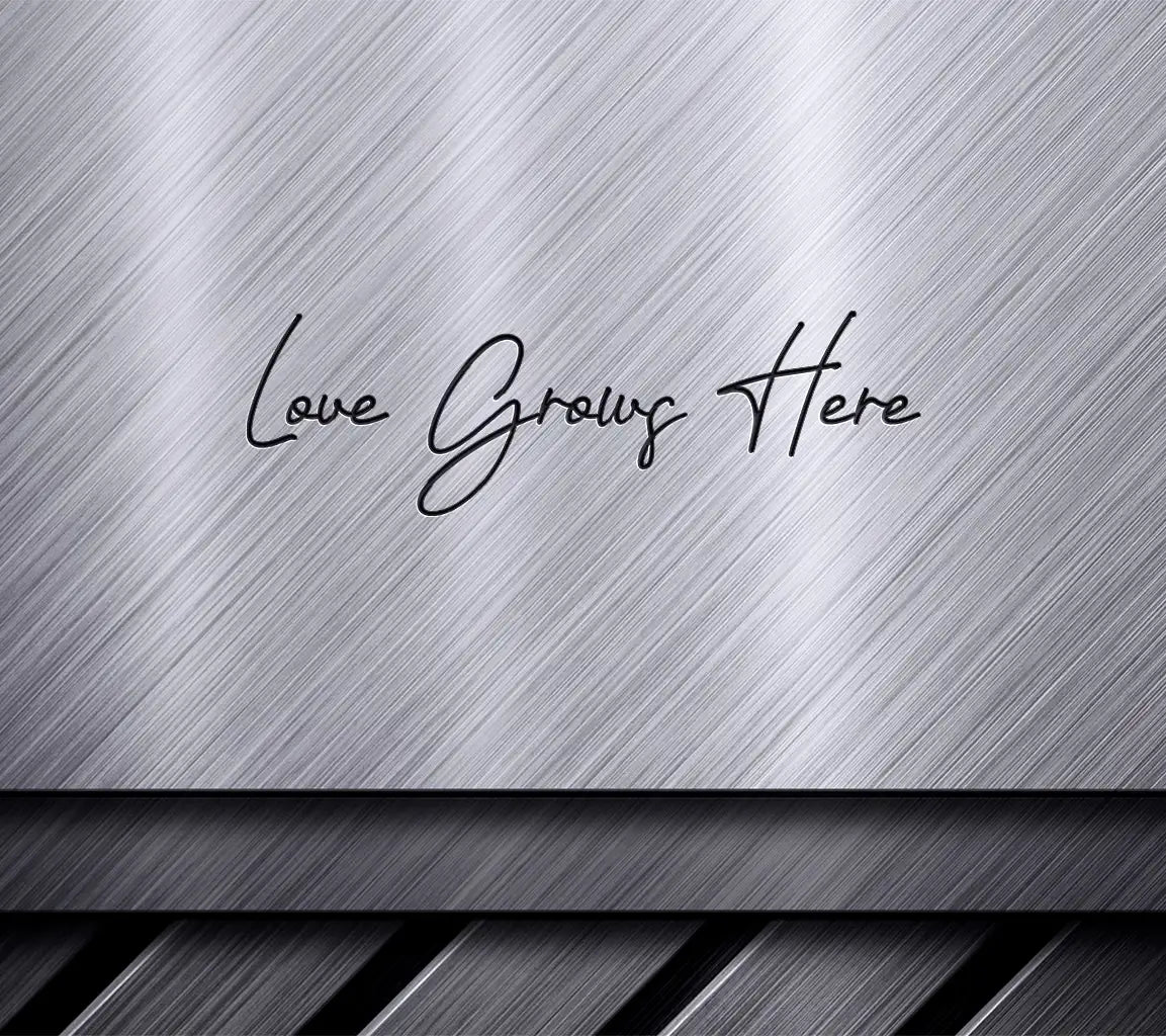 Cursive Love Grows Here Farmhouse SVG Sign SVG