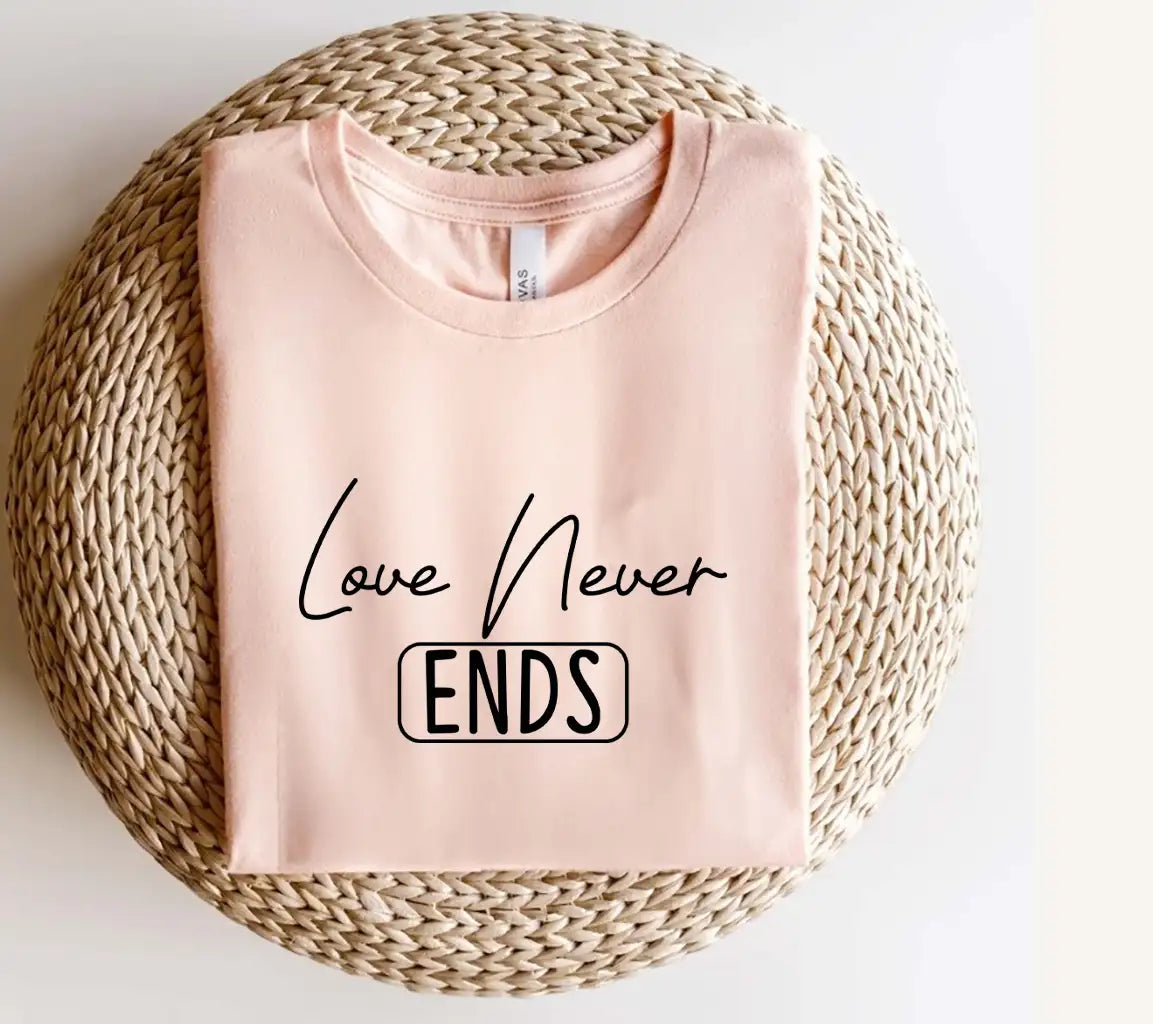  Love Never Ends Farmhouse SVG Sign SVG