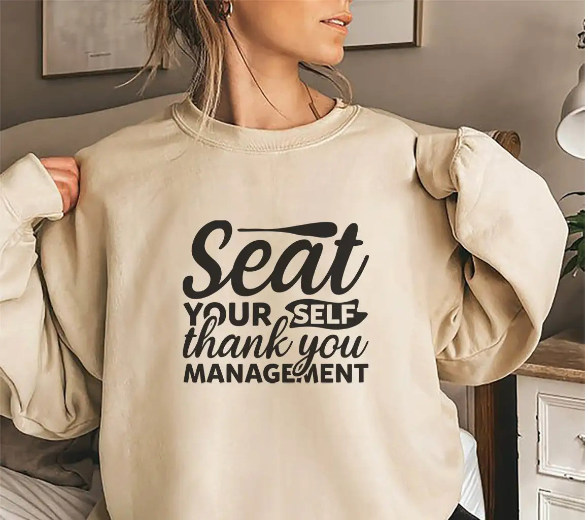 Seat Yourself Thank You Management SVG Cut File SVG