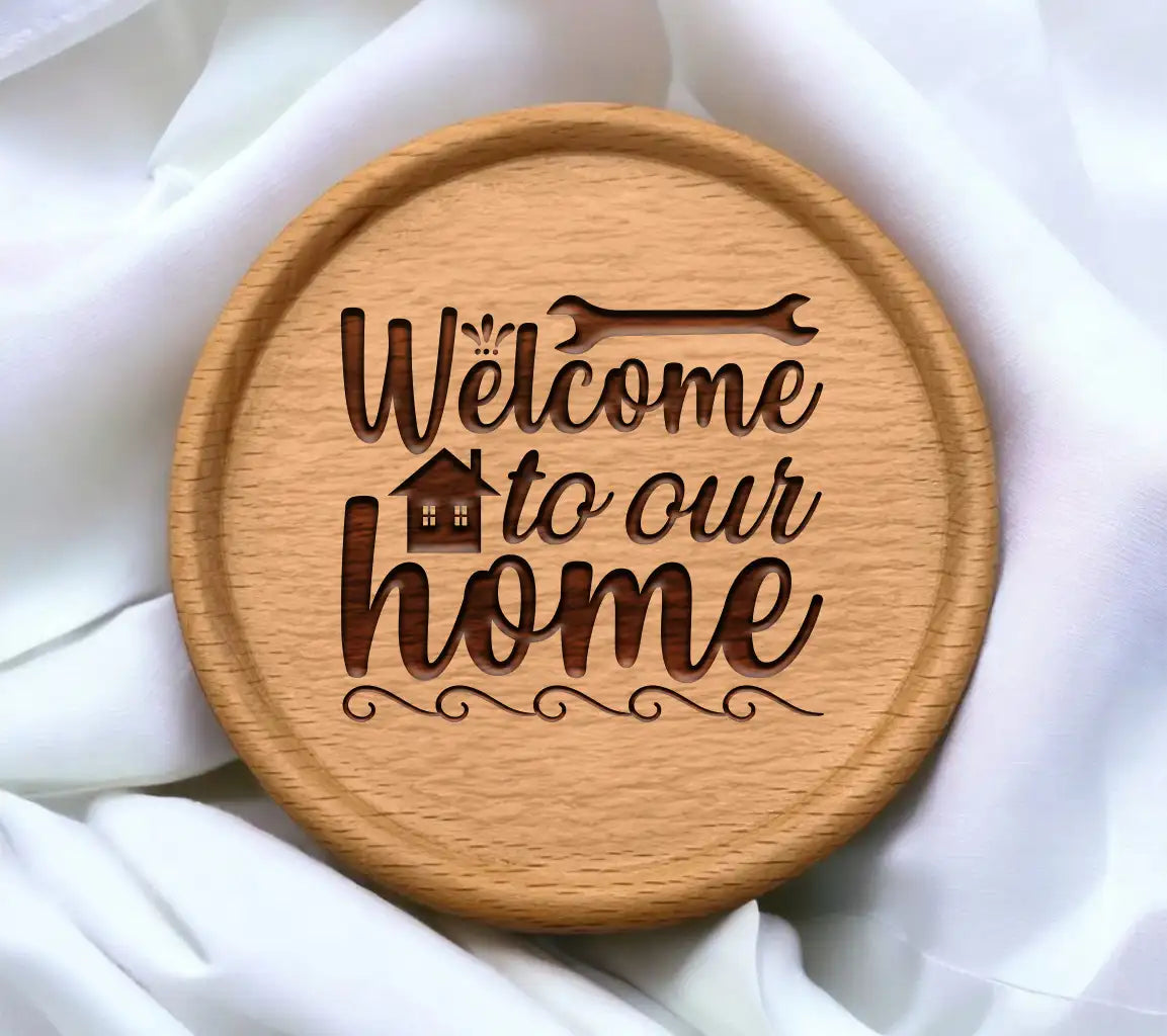 Welcome Home  SVG -  House Sign Design SVG