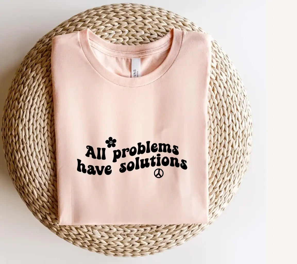 All Problems Have Solutions SVG - Inspirational Quote Design SVG