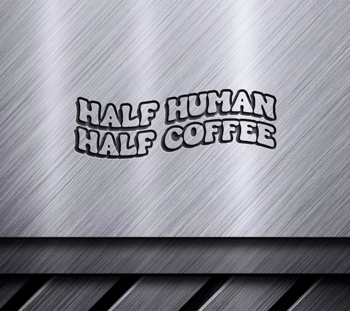  Half Human Half Coffee SVG Design - Huge Aesthetic Design SVG