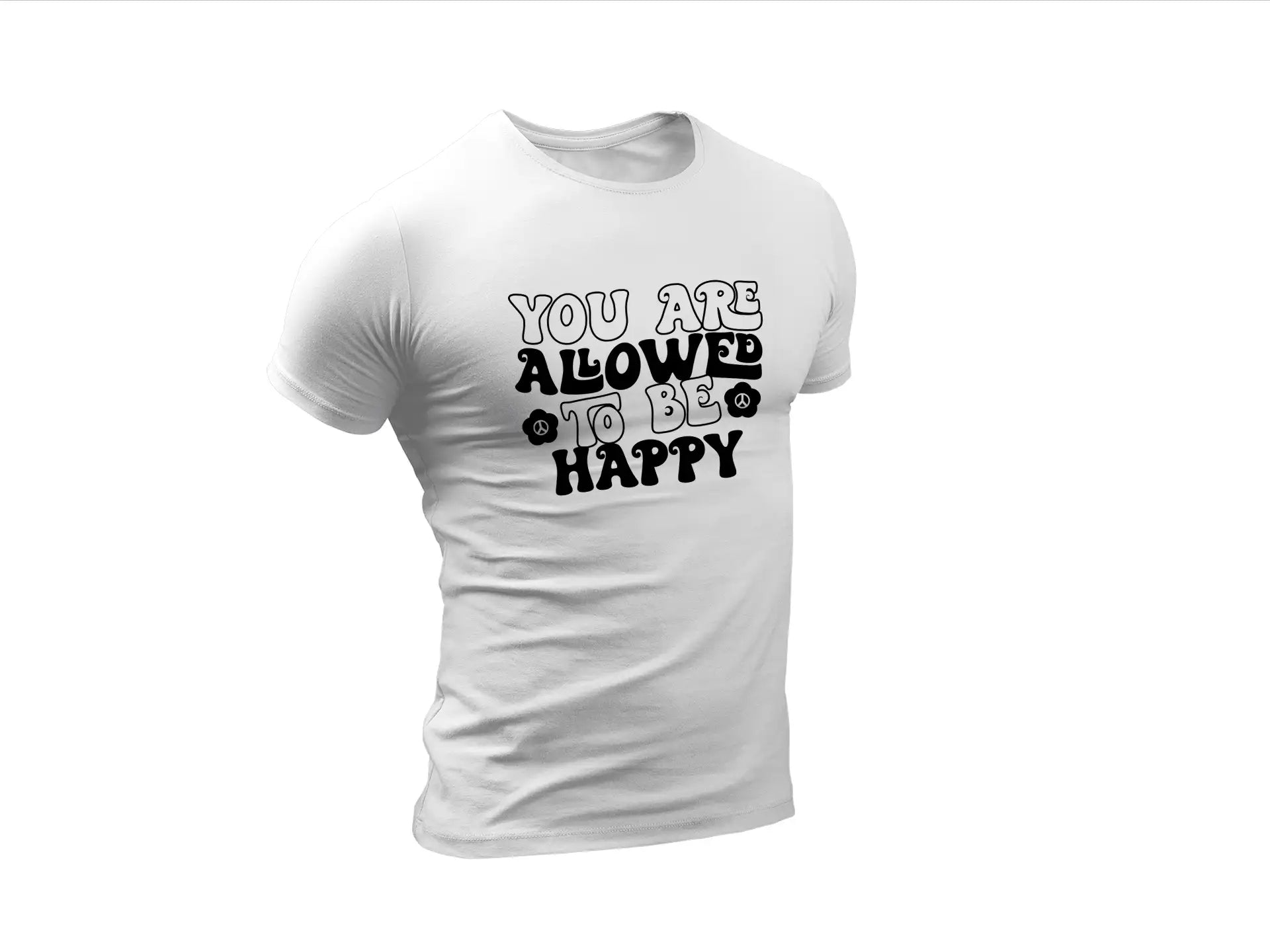 You Are Allowed To Be Happy  SVG Poster - Huge Aesthetic Design SVG