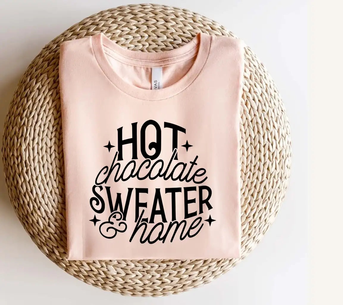 Hot Chocolate Sweater & Home SVG Cut File -  Design SVG