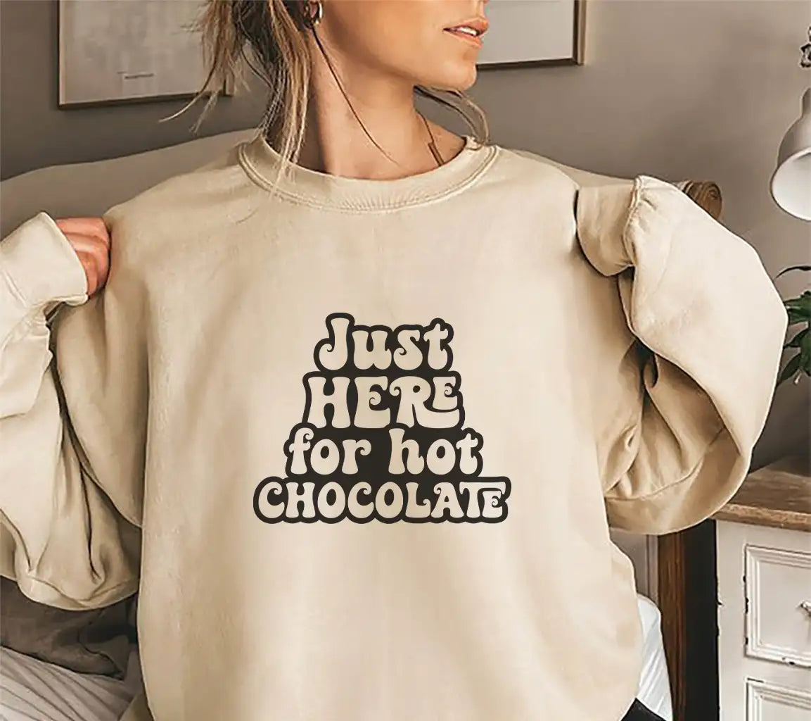  Just Here for Hot Chocolate SVG Design SVG