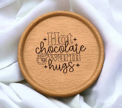 Hot Chocolate & Warm Hugs SVG Cut File - Digital Download SVG