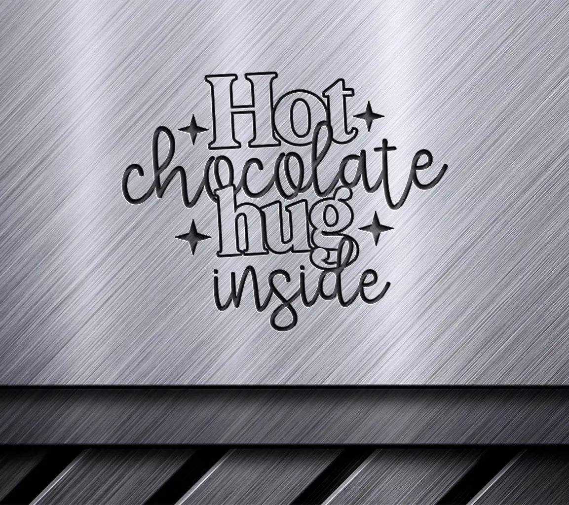 Hot Chocolate Hug Inside SVG - Cozy Winter Design SVG