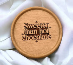 Sweeter Than Hot Chocolate SVG Design - Huge & Colorful SVG