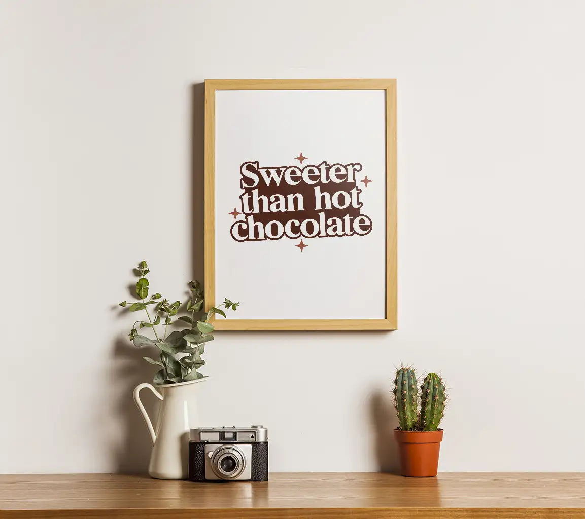 Sweeter Than Hot Chocolate SVG Design - Huge & Colorful SVG