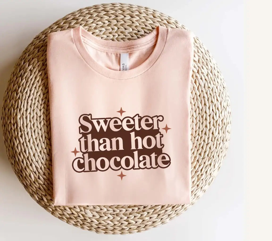 Sweeter Than Hot Chocolate SVG Design - Huge & Colorful SVG