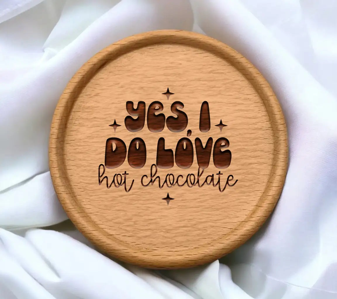 Yes I Do Love Hot Chocolate SVG Design - Huge & Colorful SVG