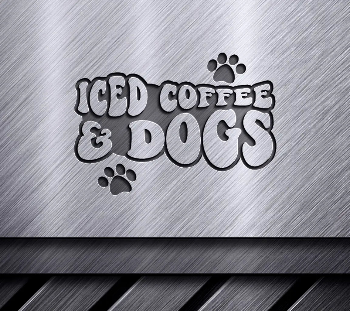  Iced Coffee & Dog Design SVG SVG