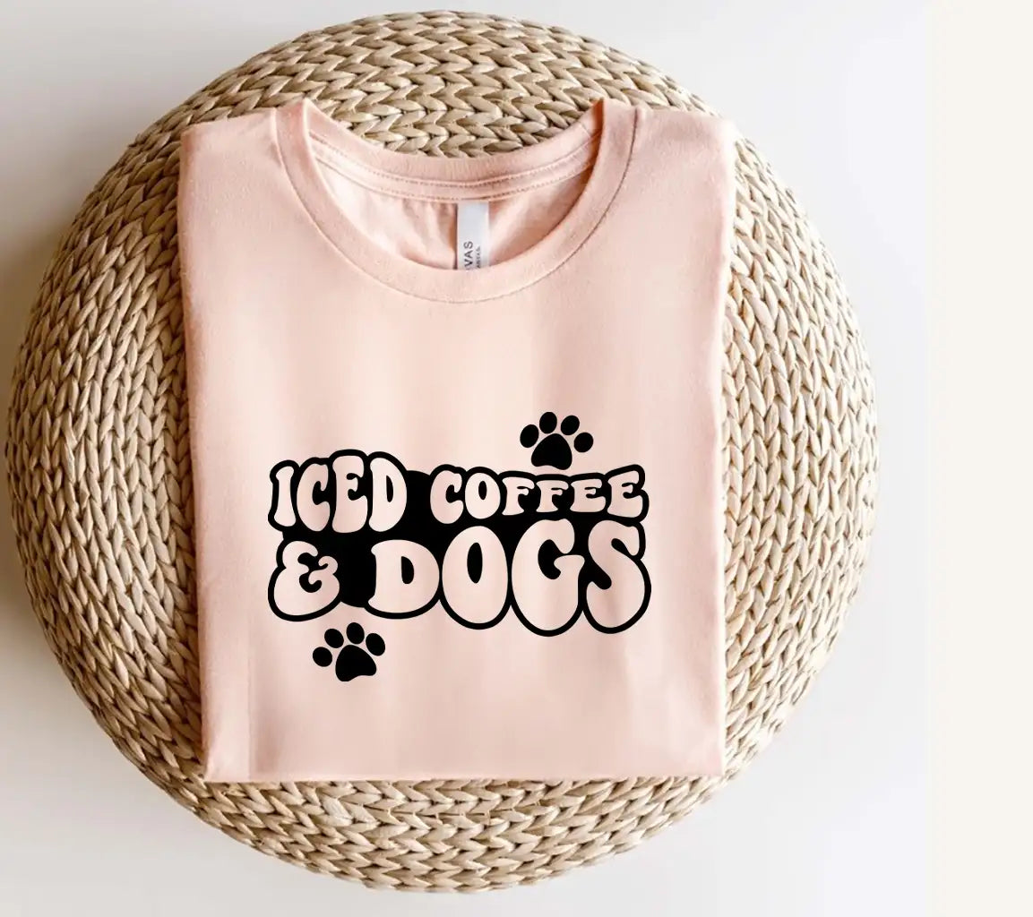  Iced Coffee & Dog Design SVG SVG