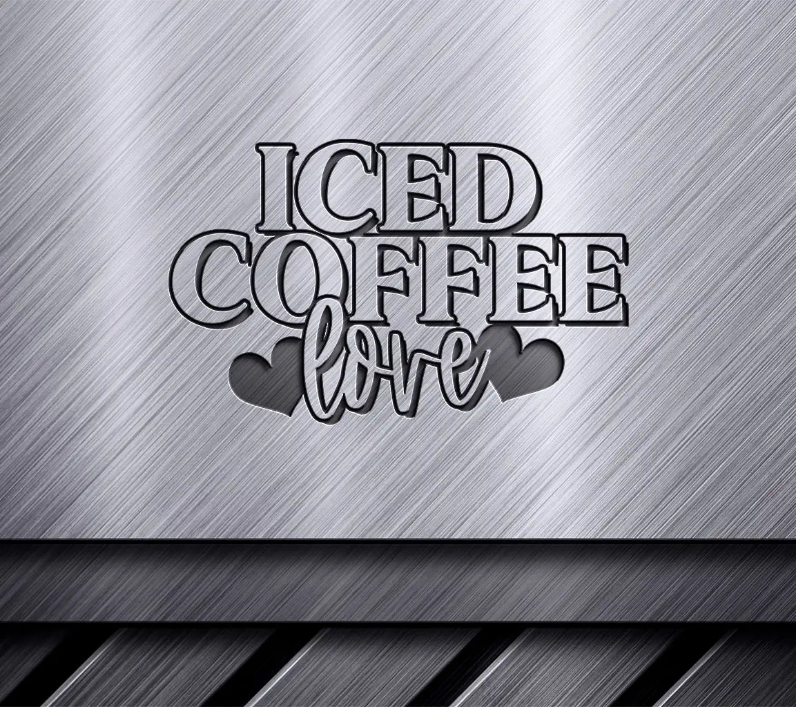  Iced Coffee Love SVG Design SVG