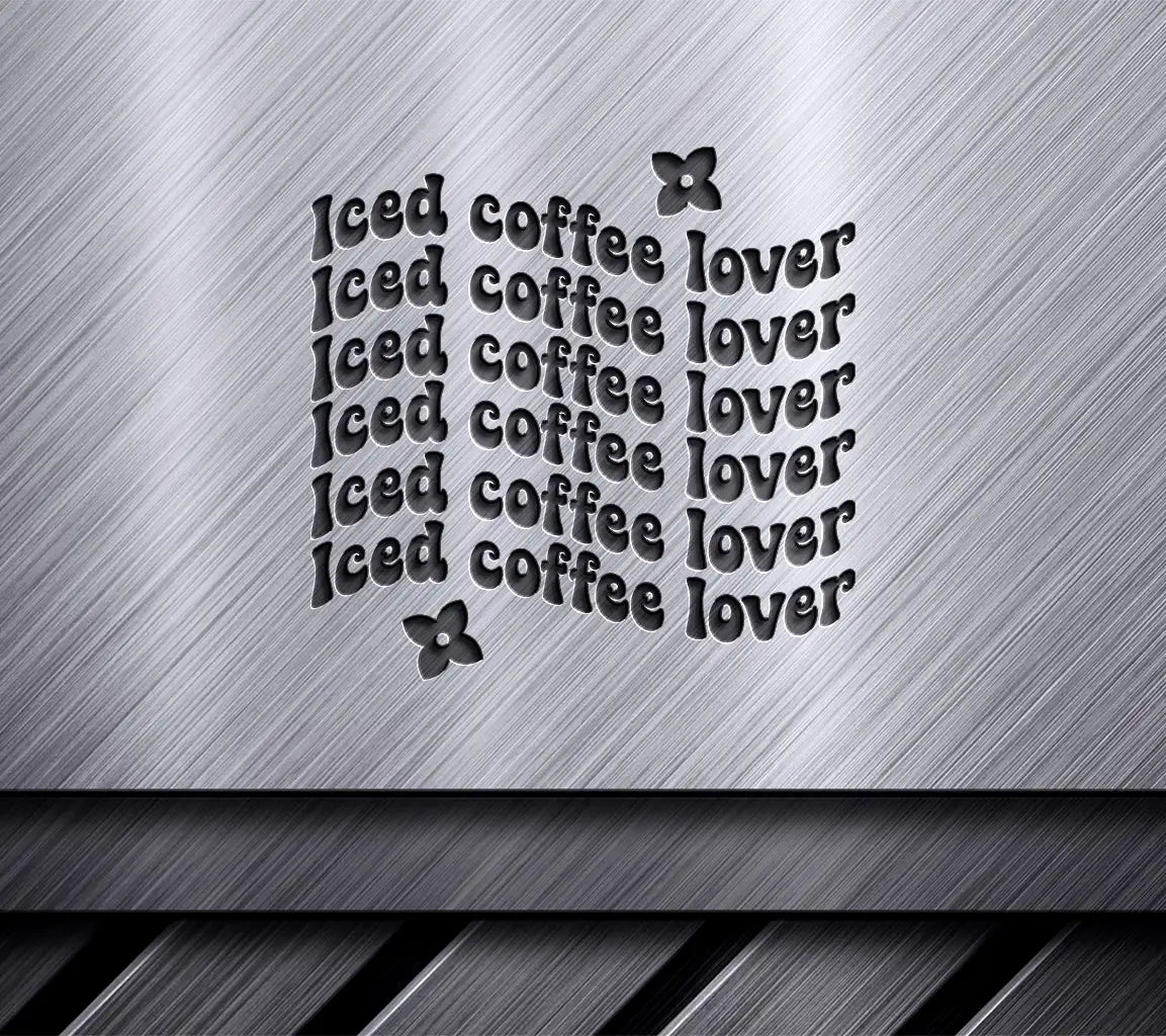  Iced Coffee Love SVG Design SVG