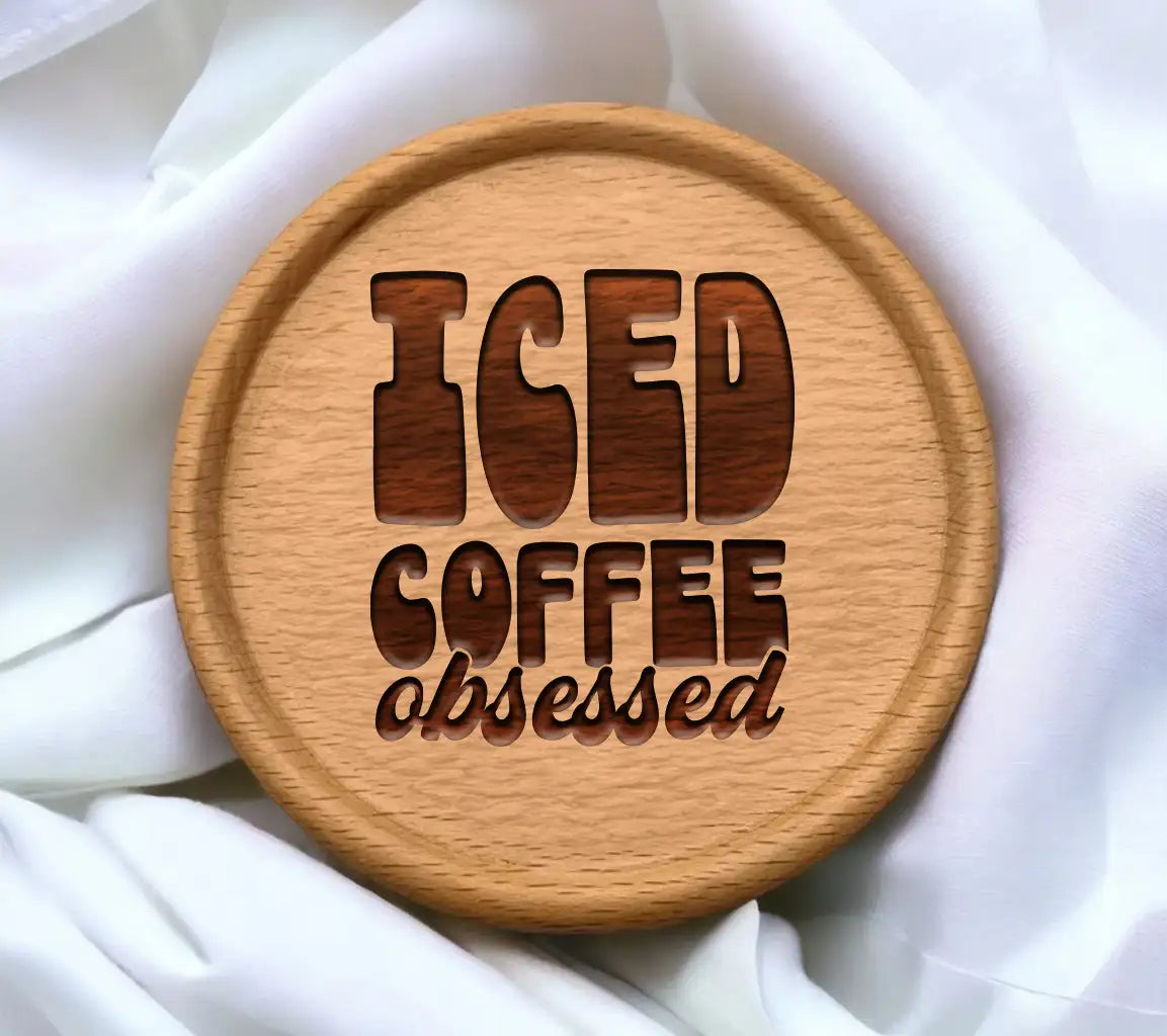  Iced Coffee Obsessed SVG Design SVG