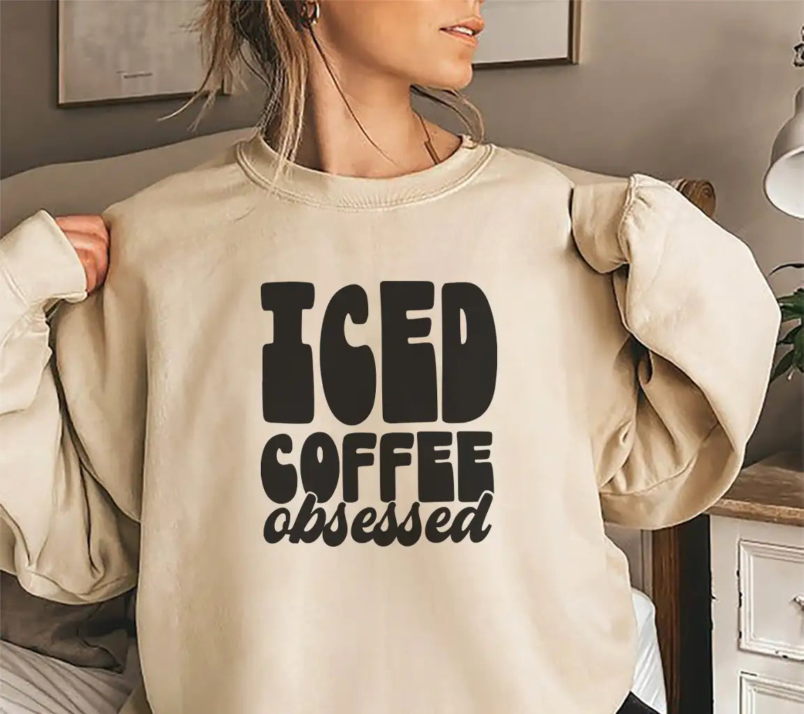  Iced Coffee Obsessed SVG Design SVG