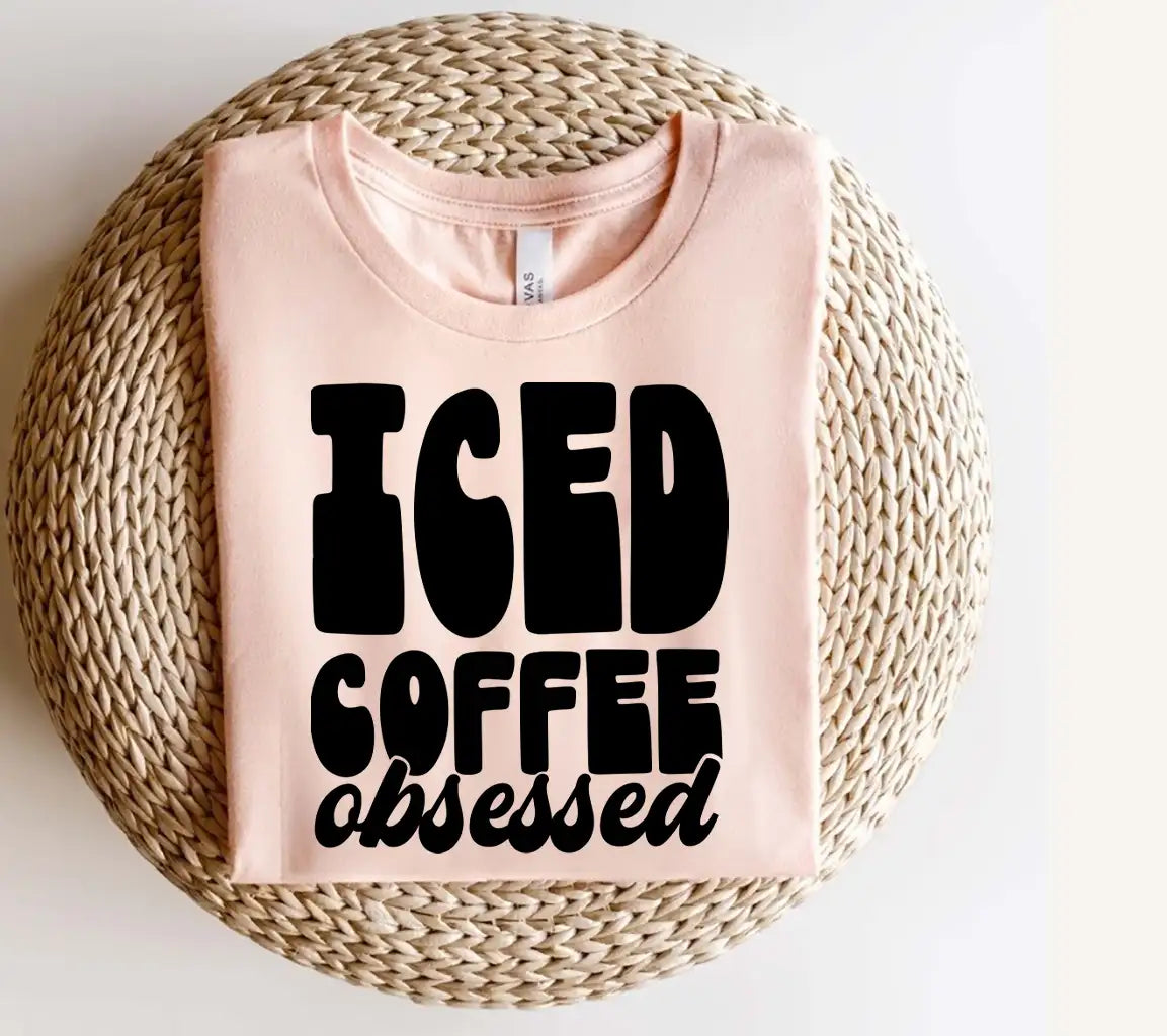  Iced Coffee Obsessed SVG Design SVG