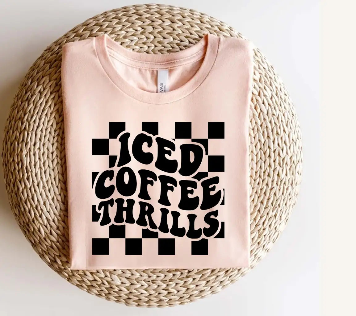  Checkered Iced Coffee Thrills SVG SVG