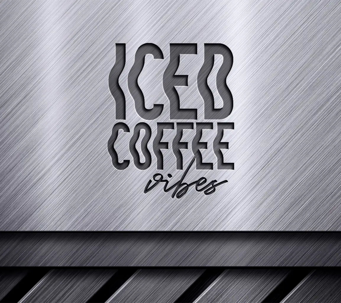  Iced Coffee Vibes SVG Design SVG