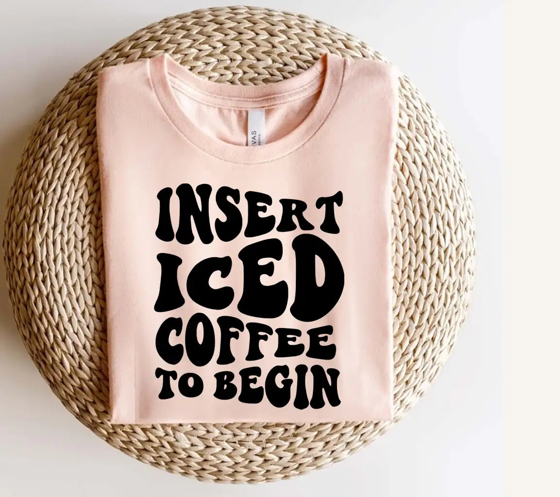 Huge Iced Coffee Insert Iced Coffee To Begin SVG Design SVG