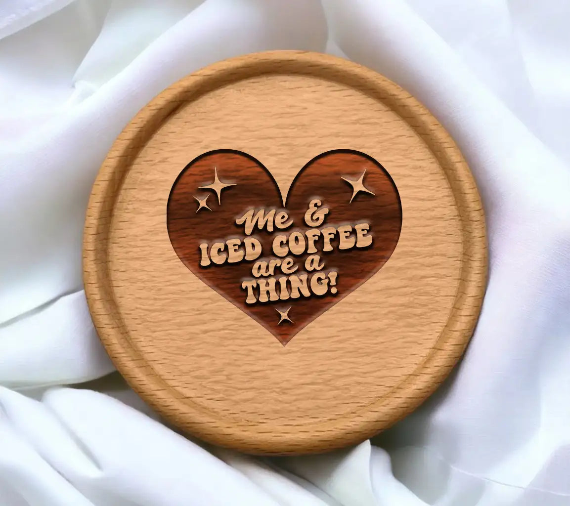 Me & Iced Coffee Are A Thing - Heart SVG SVG