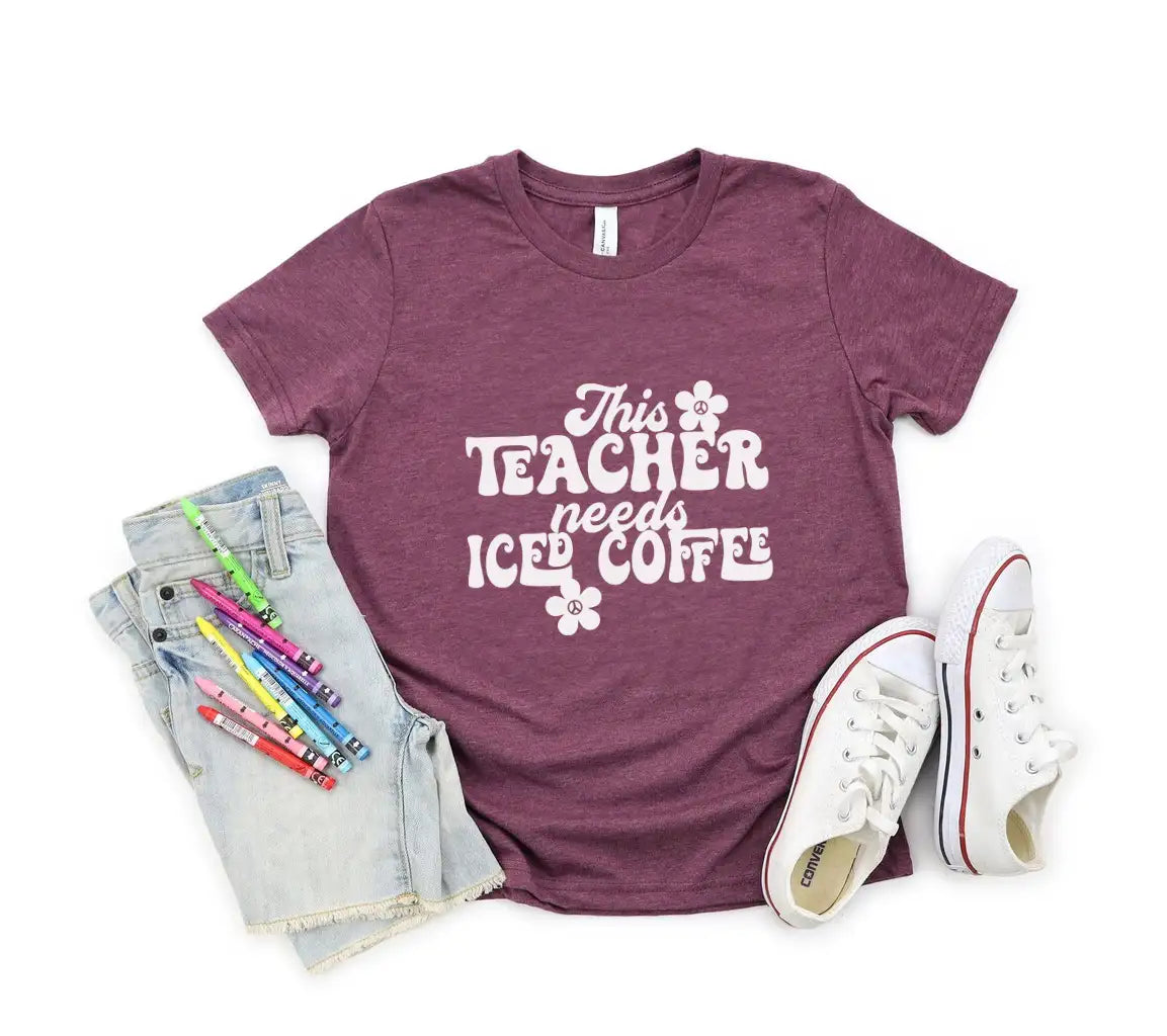 This Teacher Needs Iced Coffee SVG Cut File SVG