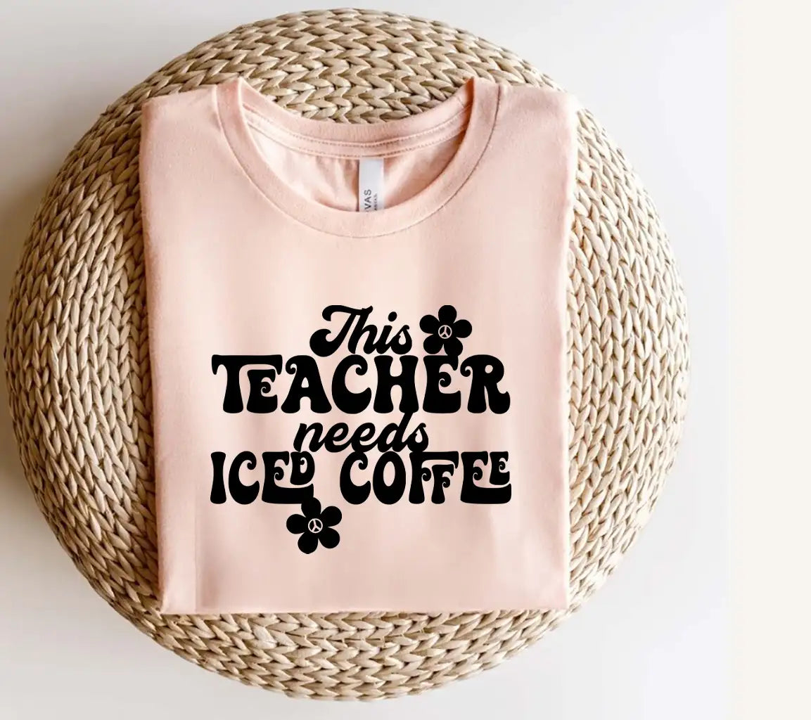 This Teacher Needs Iced Coffee SVG Cut File SVG