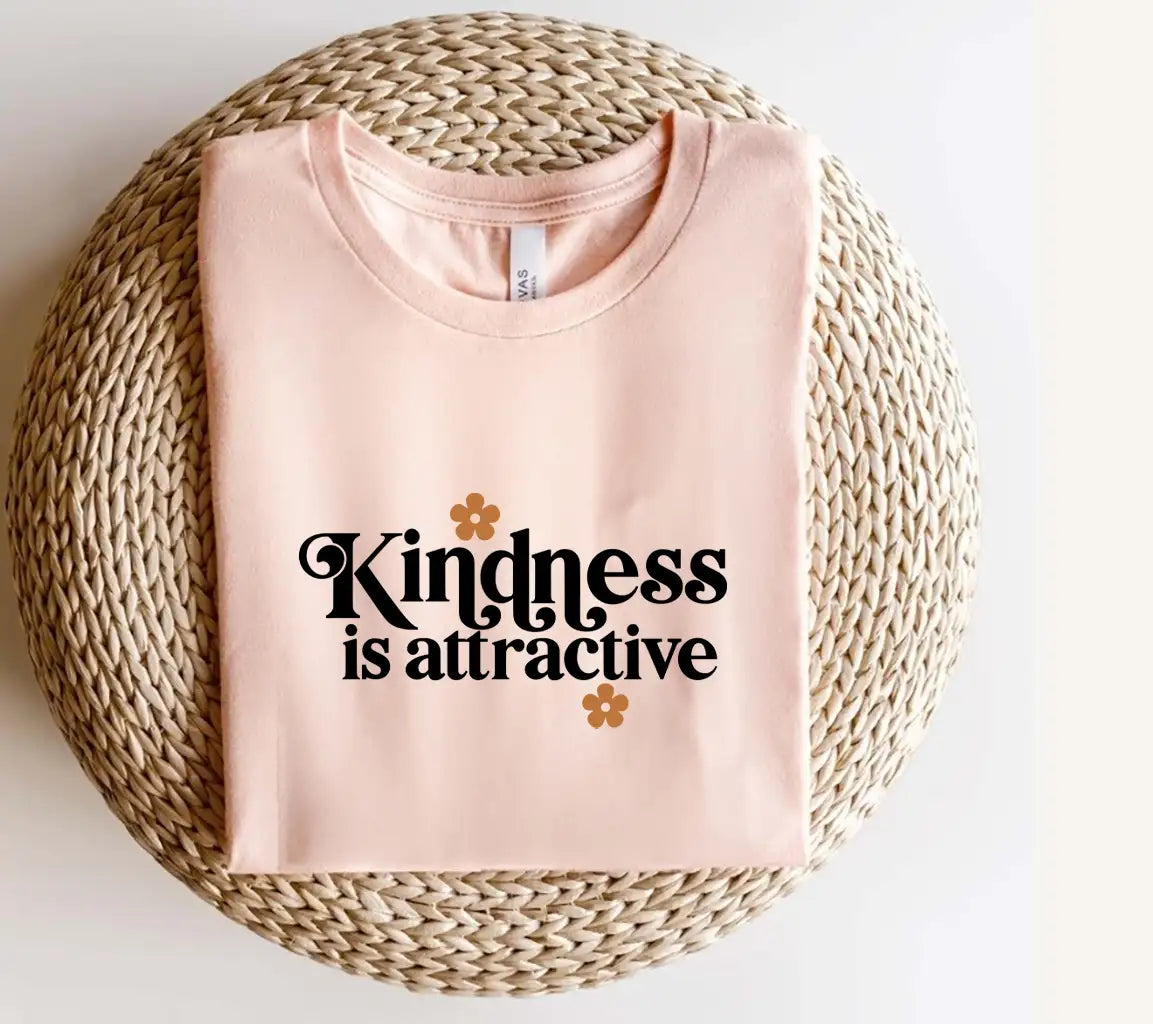 Kindness Is Attractive SVG with Flowers - Printable Sign Design SVG