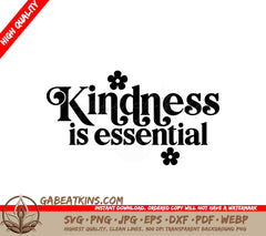  Kindness Is Essential SVG Design SVG