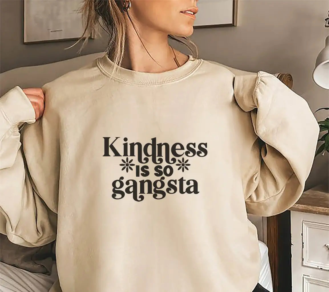 Kindness Is So Gangsta SVG Cut File - Huge Design SVG