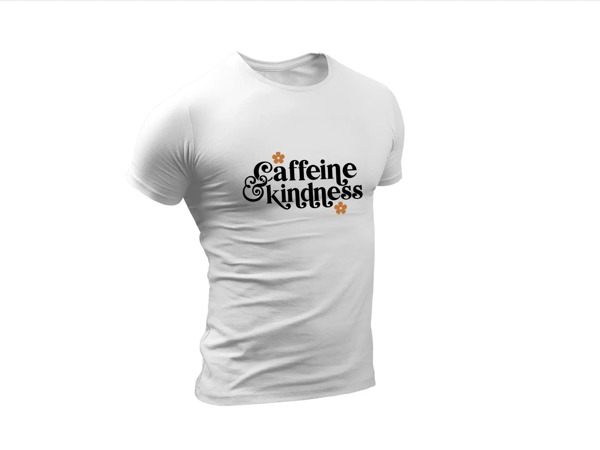 Caffeine Kindness SVG with Flowers - Huge Design for T-Shirts, Mugs & More SVG