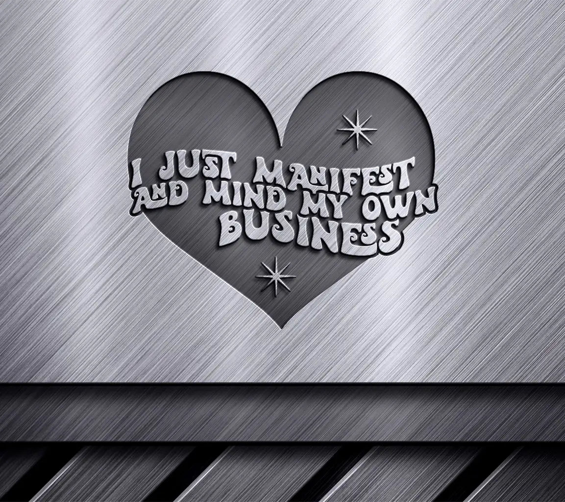 Black Heart Manifest & Mind Your Own Business SVG Design SVG