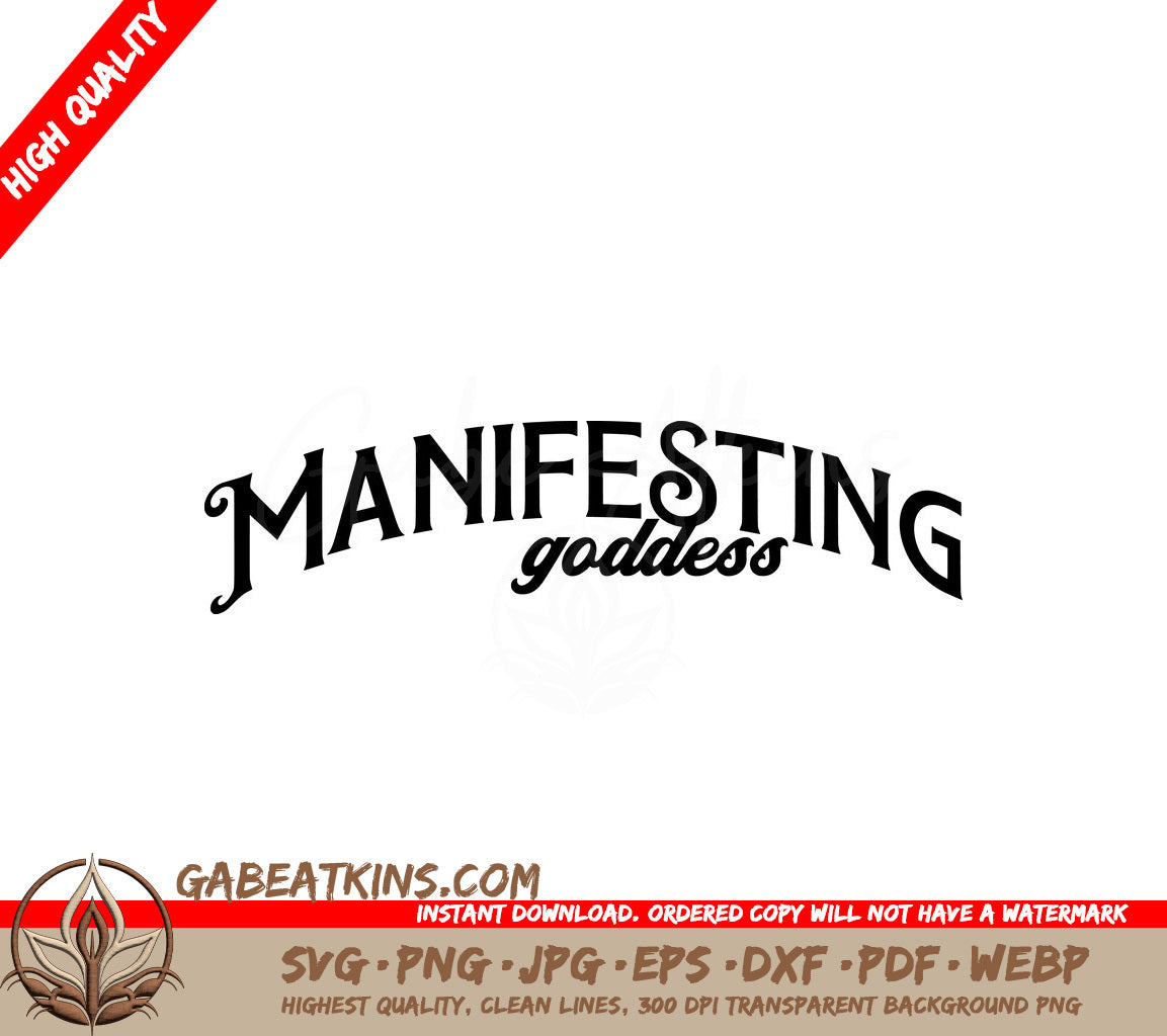  Manifesting Goddess SVG - Law of Attraction Design SVG