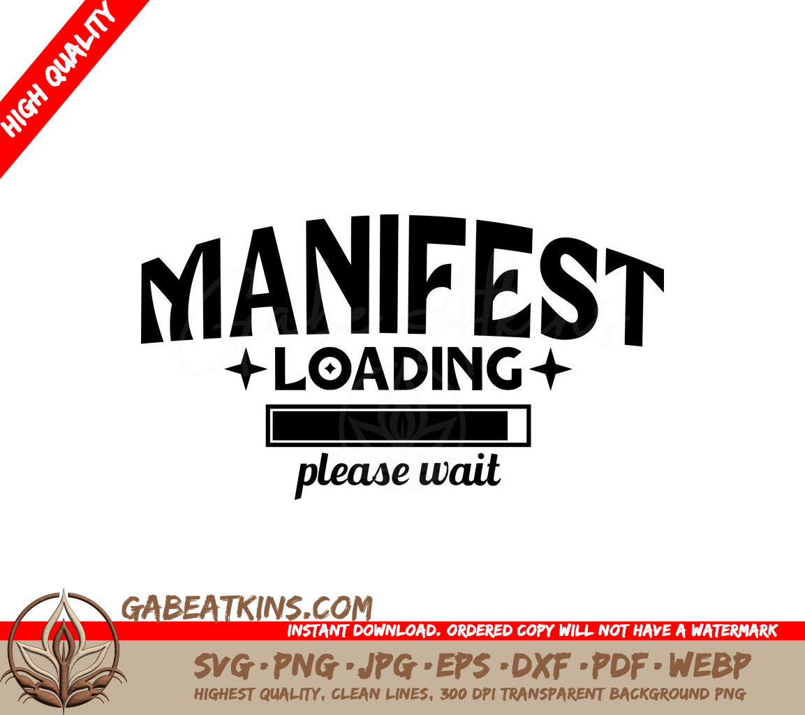 Manifest Loading Please Wait -  SVG Design SVG