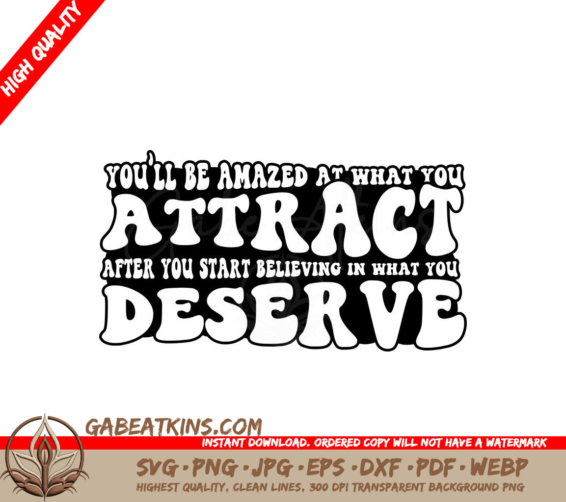 Law of Attraction SVG Youll Be Amazed at What You Attract SVG