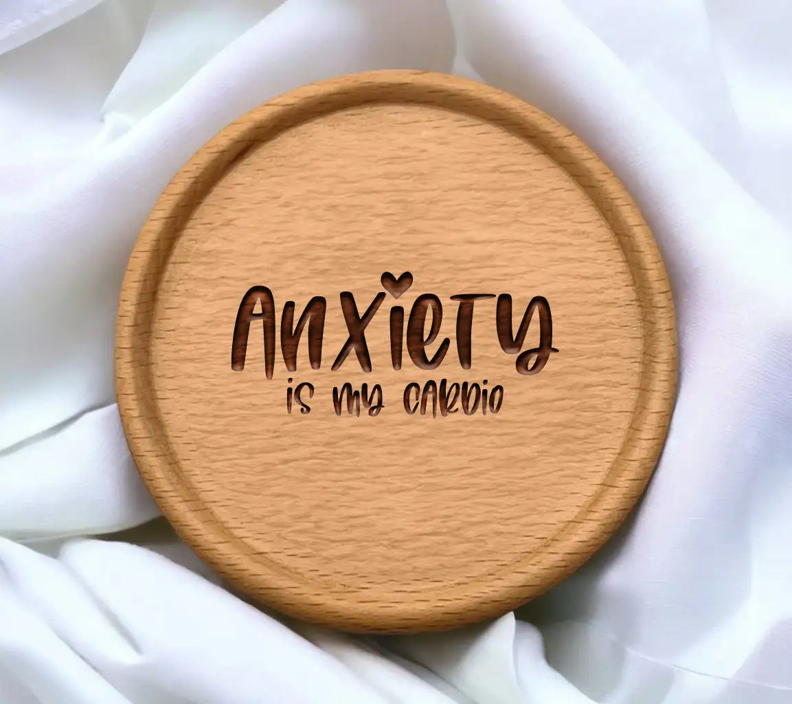  Anxiety Is My Cardio SVG Design - Mental Health Awareness SVG