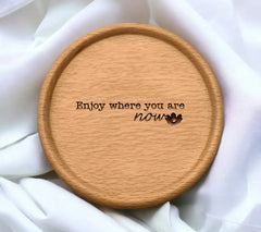 Enjoy Where You Are Now SVG Cut File - Mental Health Quote SVG