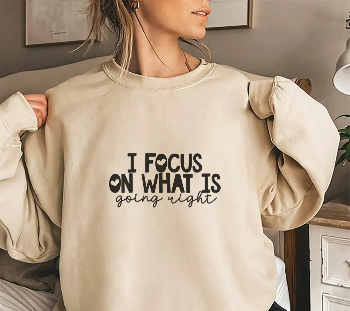 Focus on Whats Right Positive Affirmation SVG Design SVG