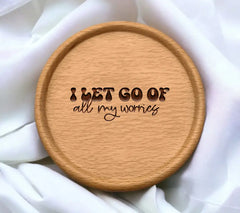 Let Go of Worries SVG Design - Mental Health Affirmation SVG