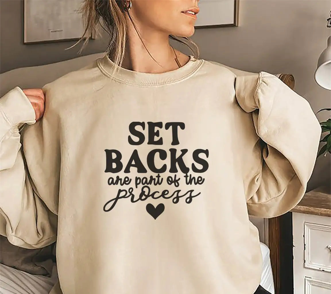 Setbacks Are Part Of The Process SVG - Mental Health Quote Design SVG